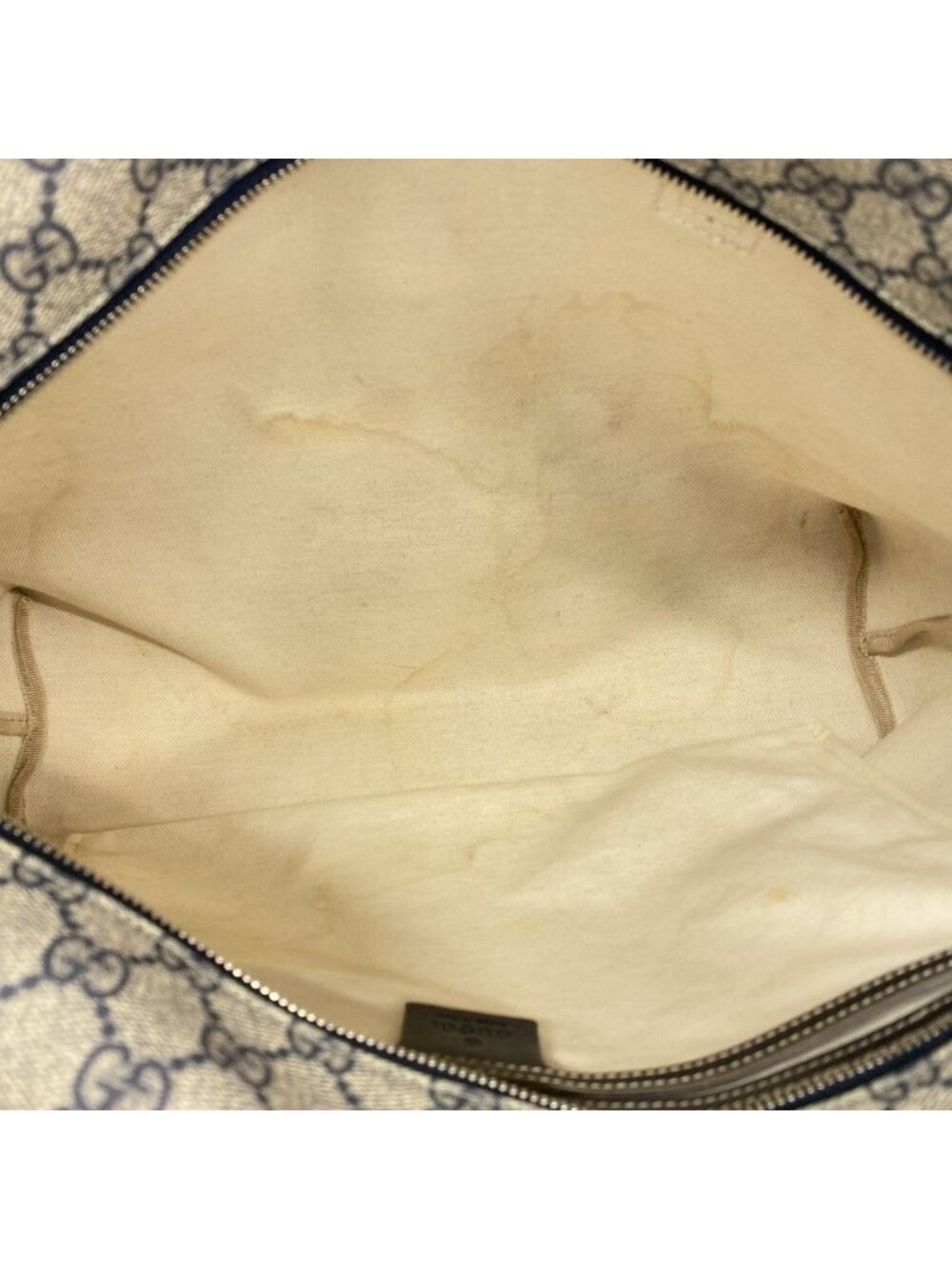 Gucci Tote GG Supreme Navy Silver - Picture 4 of 10